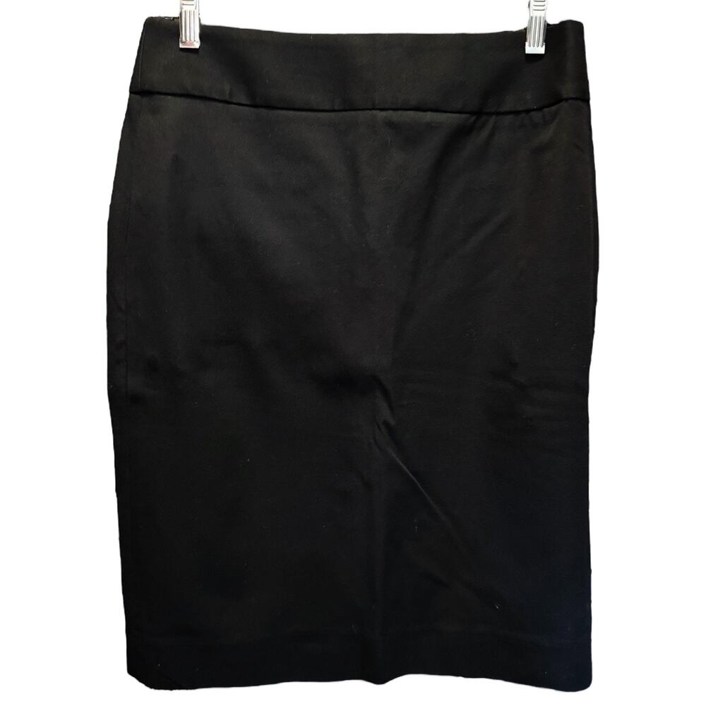 BANANA REPUBLIC Black Straight Skirt Pockets Zipper Closure 6 NWT